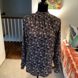 LOFT Long Sleeve Floral Tunic